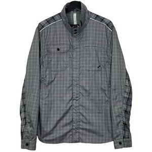 Lululemon Men’s Reversible Reflective Windbreaker Gray Plaid L